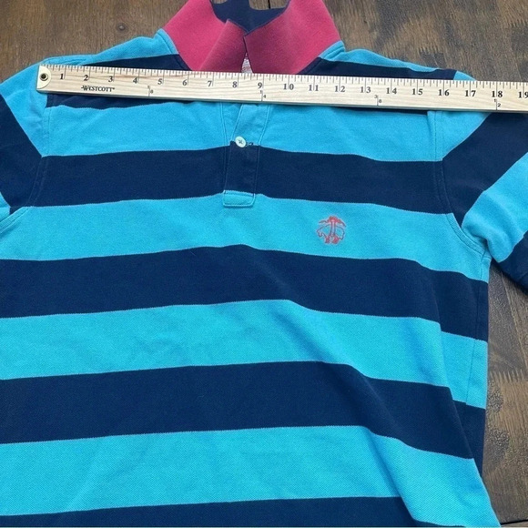 EUC Men’s Brooks Brothers short sleeved polo. Size Medium. Golden Fleece logo. - Picture 7 of 8